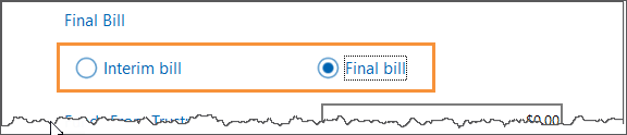 Billing - Bill Flag Interim or Final